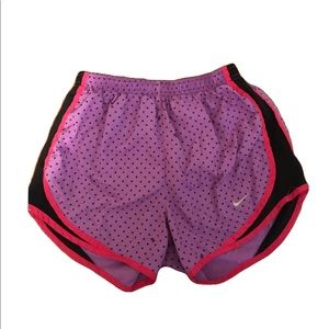 Purple Polkadot Nike shorts